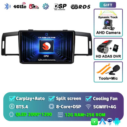 Android 14 Car Radio Multimedia Player For Infiniti M35 2003-2010 NISSAN FUGA 2005-2010 Auto Carplay Car Stereo wifi+4G Ai voice