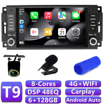 DSP Car Radio Stereo For Jeep Commander Carplay Android Auto Multimedia Player Screen Autoradio Navigation GPS BT 4G Head Unit