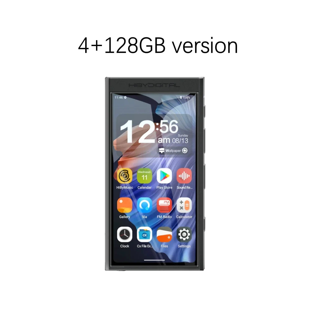 HiBy Digital M300 Android 13 Music Player MP3 HiFi Audio Bluetooth WiFi DSD256 FM Radio Dual Mic Built-in Speaker IPS 29hr 128GB