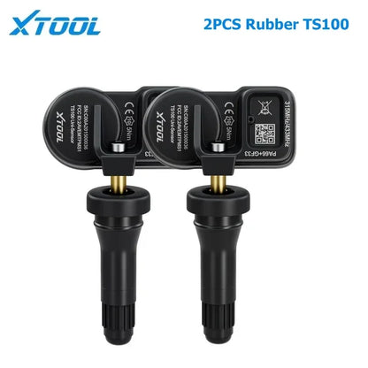 XTOOL TS100 TPMS Sensor Rubber Version 433MHZ & 315MHZ Tire Pressure Sensor Monitor Tester Tools Work With XTOOL TP150 IP819TP