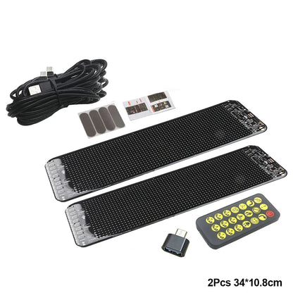 1/2PCS Demon Eyes Car Soft Screen LED Pixel Panel Light DIY Programmable Flexible Decoraive Light For Car Truck Board Windshield