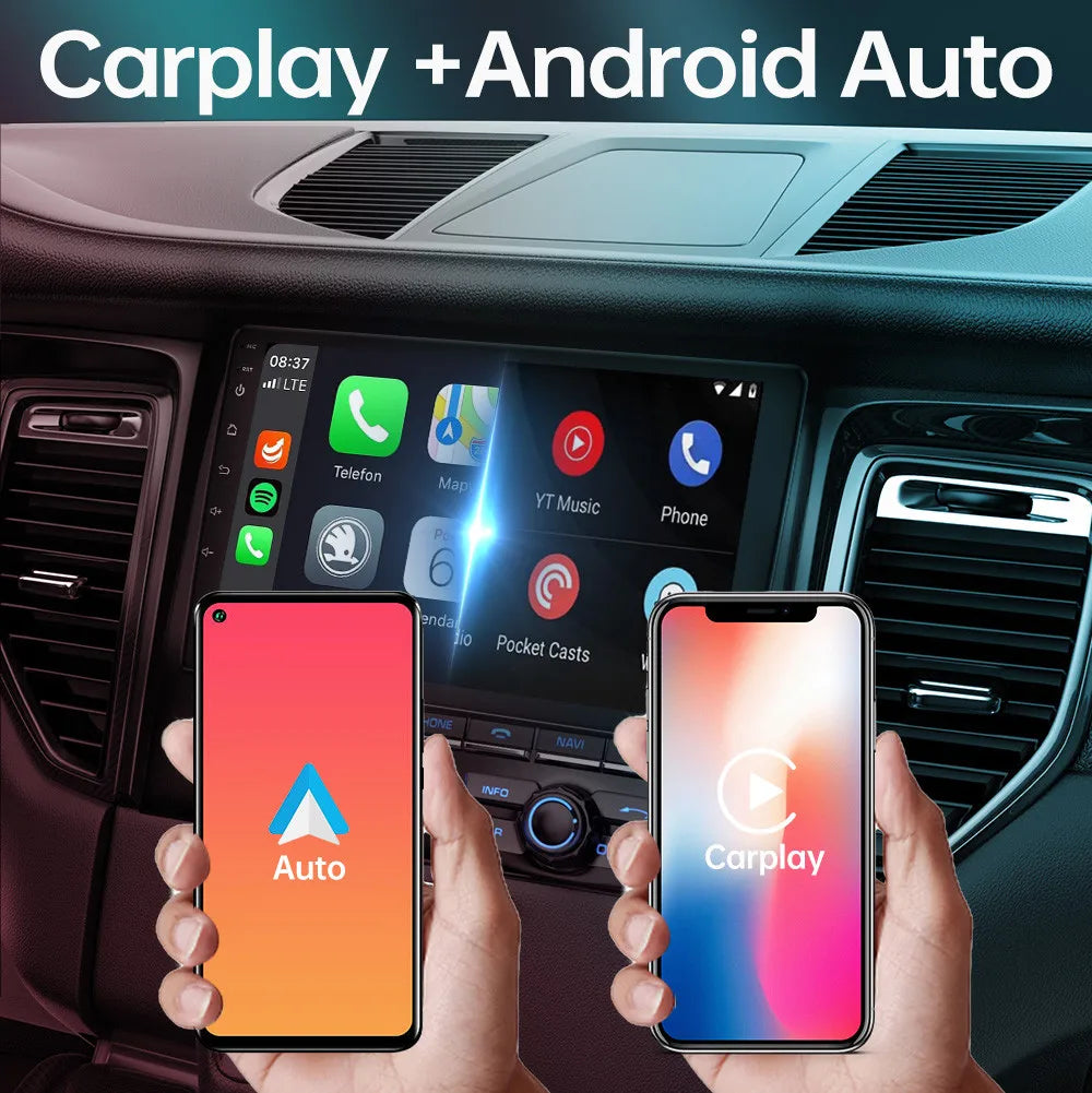 Android 14 Car Radio 1 Din Multimedia Player For VW Nissan Hyundai Kia Toyota Ford Honda Android Auto Carplay GPS FM DAB RDS