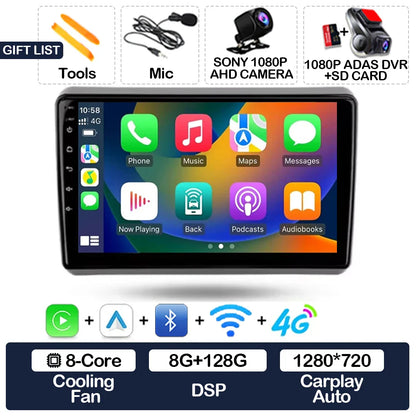 Android 15 Car Radio For Dodge Dart 2012 - 2016 BT Head Unit 4G WIFI Qualcomm GPS NAVI 2DIN Multimedia Video Player QLED LTE 5G