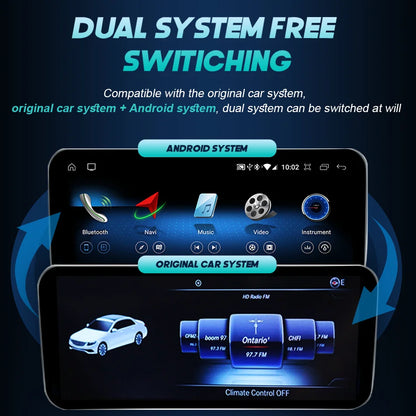 Android 14 Car Multimedia Player For Mercedes Benz W176 C117 X156 W463 2012-2018 GPS Touch Screen Navi Video Stereo WIFI Carplay