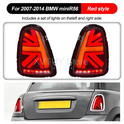 Car LED Tail Light for BMW Mini Cooper R56 R57 R58 R59 Rear Lights 2007-2014 Auto Tail Lamp Assembly Turn Signals Taillights