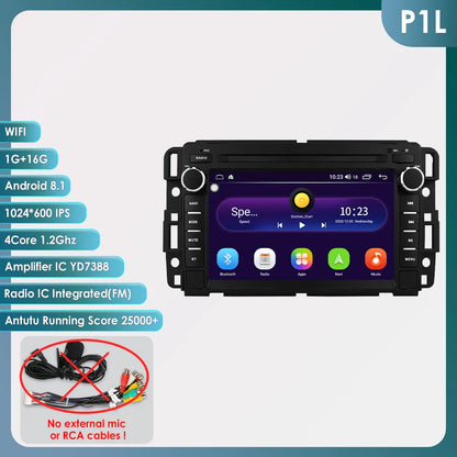 Hizpo 7" Android Car Radio For Chevrolet Silverado GMC Sierra Impala Traverse Avalanche Express Yukon Acadia Savana GPS Stereo