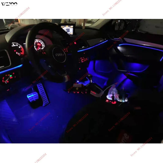 For Audi Q3 Q3L 2013- 2024 30 /64 Colors Neon Set Decorative Car Ambient Light LED Atmosphere Lamp illuminated Strip