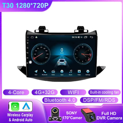 For Chevrolet Tracker Trax 2016 - 2019 Android 14 Auto Car Radio Multimedia Video Player Bluetooth GPS Navigation DSP Carplay BT