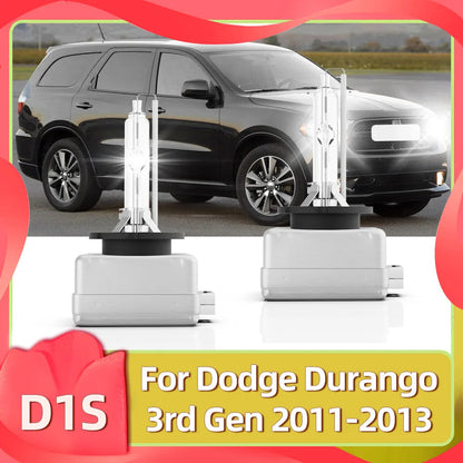 Roadsun 2x D1S HID 35W Xenon HeadLamp 6000K Bright White Lights Auto Bulbs Headlight For Dodge Durango 3rd Gen 2011 2012 2013