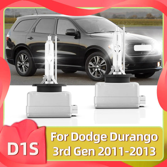 Roadsun 2x D1S HID 35W Xenon HeadLamp 6000K Bright White Lights Auto Bulbs Headlight For Dodge Durango 3rd Gen 2011 2012 2013