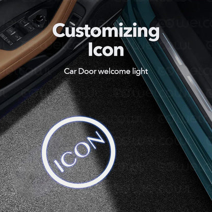 Car Club Door Light Customization Projection Icon Door Welcome Light Design Company Hotel Vehicle Modification HD lamp Glass