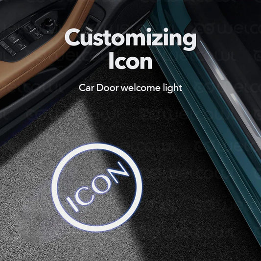 Car Club Door Light Customization Projection Icon Door Welcome Light Design Company Hotel Vehicle Modification HD lamp Glass