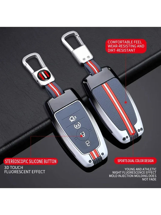 Zinc Alloy Car Key Cover Protective Shell For Ford Fusion Mondeo Mustang Explorer Edge EcoSport For Lincoln Mondeo MKC MKZ MKX