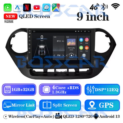 Car Radio Multimidia Video Player For Hyundai Grand i10 2013 2014 2015 2016 2017 2018 Carplay Auto Android 13 GPS Head Unit