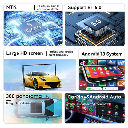 9.7inch Android Screen For Dodge Ram 1500 2500 2013-2018 Stereo Car Radio Multimedia Player 4G WIFI Auto GPS Navigation HeadUnit