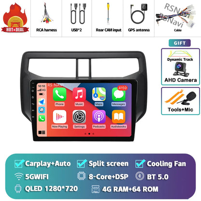 Android 14 Carplay Auto 2K Screen Car Radio BT Multimedia Player For Toyota Rush 2017 - 2020 Autoradio GPS Stereo 2din Head Unit