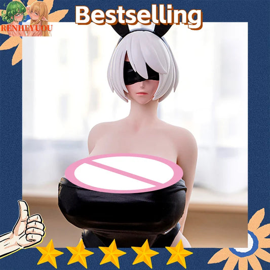 60cm Large Size BJD Doll - Silicone Skin Realistic Cosplay Figure with Poseable Limbs & Display Base