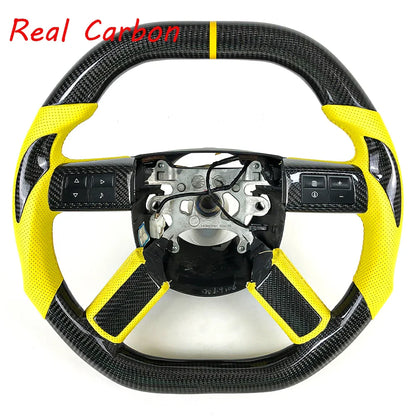 For Dodge Chrysler 300C 2007 2008 2009 2010 2011 2012 Challenger Steering Wheel Carbon Fiber Steering Wheel can Customized
