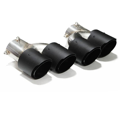For BMW G20 G21 M340i G42 440i G22 M240i Dual Four Out M Exhaust Carbon Fiber Muffler Tip Exhaust System Nozzle Tailpipe 2020+