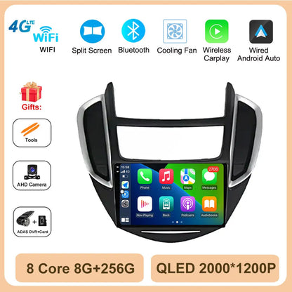 Android OS Car Radio Multimedia Stereo Player WiFi GPS Navigation Video For Chevrolet TRAX 2014 - 2016 Wireless Carplay 4G