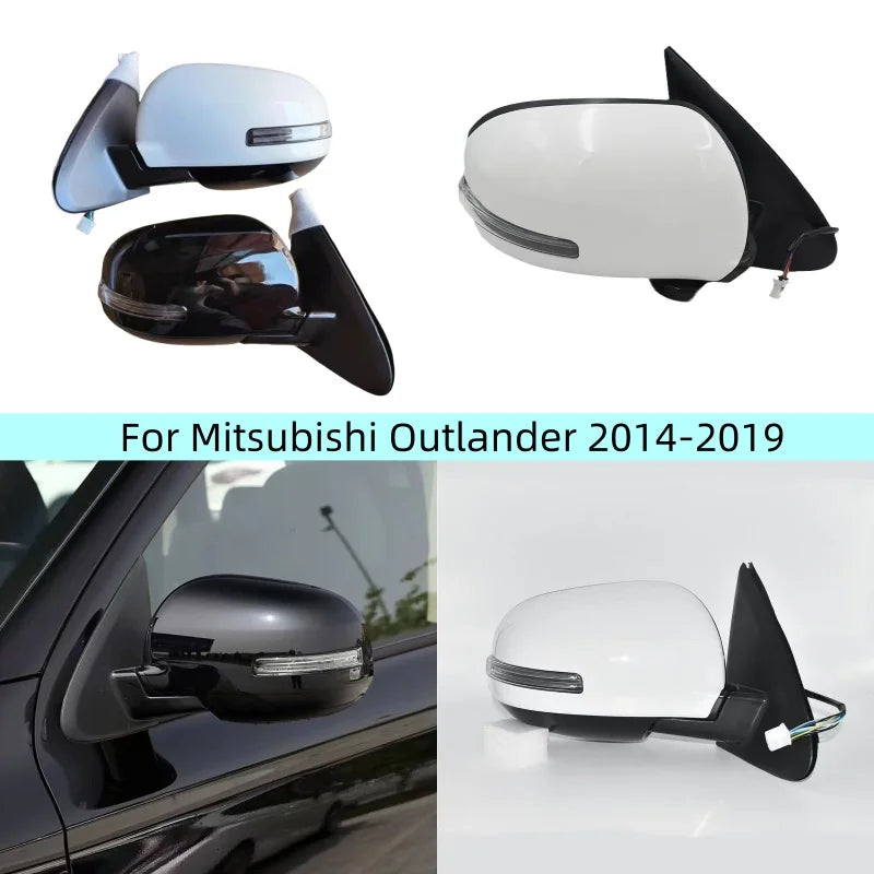 Car Accessories For Mitsubishi Outlander 2014-2019 Auto Outside Door Rearview Mirror Assemblys Left/Right