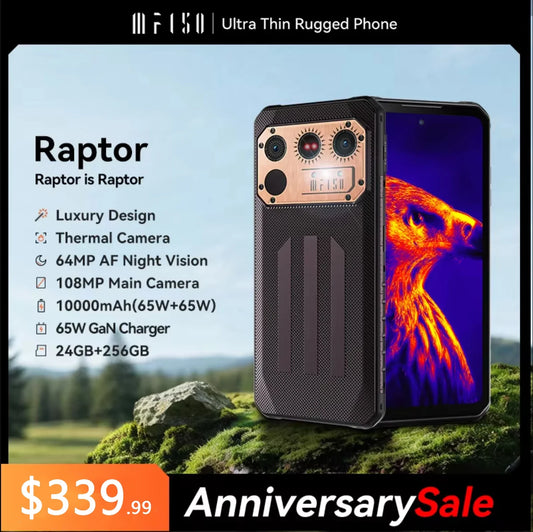 IIIF150 Raptor Rugged Machine 6.8'' 120Hz 10000mAh 12GB+256GB 108MP UltraThin Rugged Celular G99 Android 13