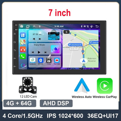 ESSGOO 2 Din Android Car Radio Automotive Multimedia Wireless Carplay GPS Stereo For Volkswagen Nissan Hyundai Kia Toyota Ford