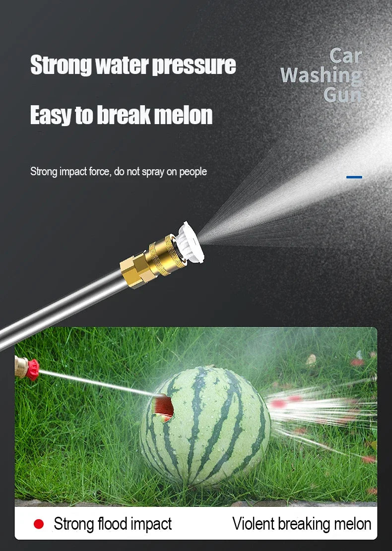 60Bar 21V Cordless High Pressure Car Wash Washer Gun 40WH/80WH Car Wash Gun Electric Water Gun Machine power tools