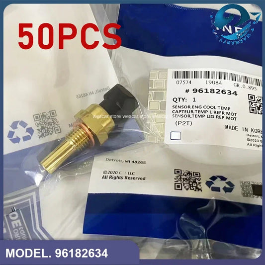 50pcs Coolant Temperature Temp Sensor For Daewoo Chevrolet Cruze Express Cadillac Buick Pontiac GMC Opel Vauxhall OEM# 96182634