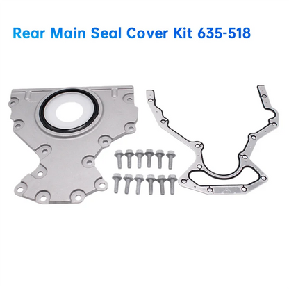 Car Rear Main Seal Cover Kit 635-518 For GMC Chevy 4.8 5.3 6.0 6.2 Cadillac Escalade Hummer Saab Isuzu 12633579 12639250