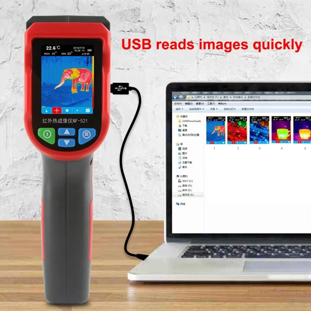 NF-521 Infrared Thermal Imager -20~400C Industrial Testing Heating Detector 2000 Pixels Temperature Thermal Imaging Camera power tools
