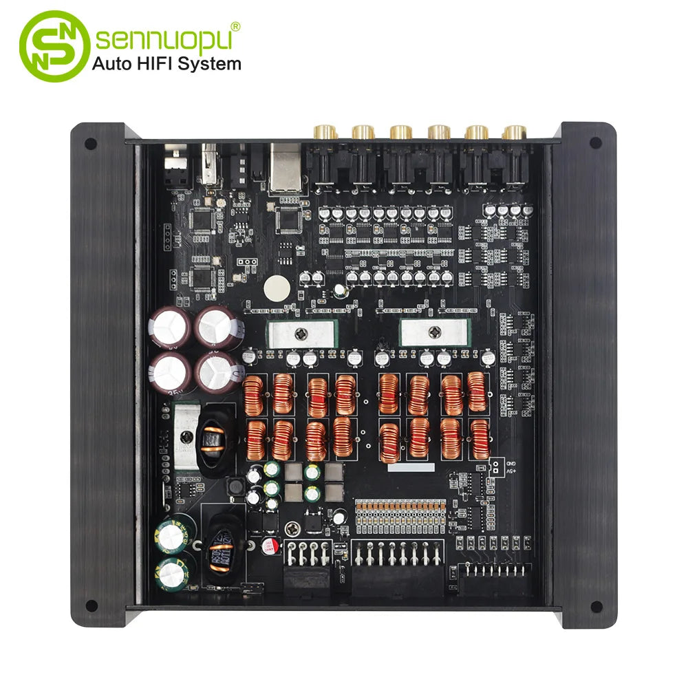 Sennuopu DS-M10Pro Car Audio 8 CH Amplifier with 10 CH DSP Processor Bluetooth Amp Equalizer Amplificador Automotivio Sound