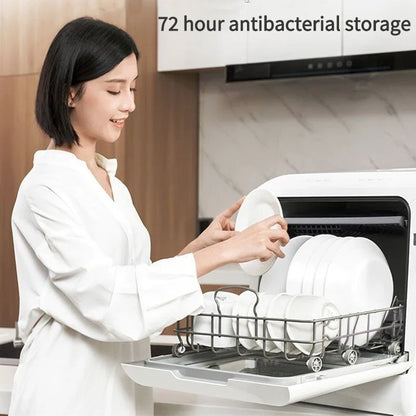 Automatic Intelligent Table Dishwasher Vegetable And Fruits Integrated 220V 50Hz Portable Dishwash