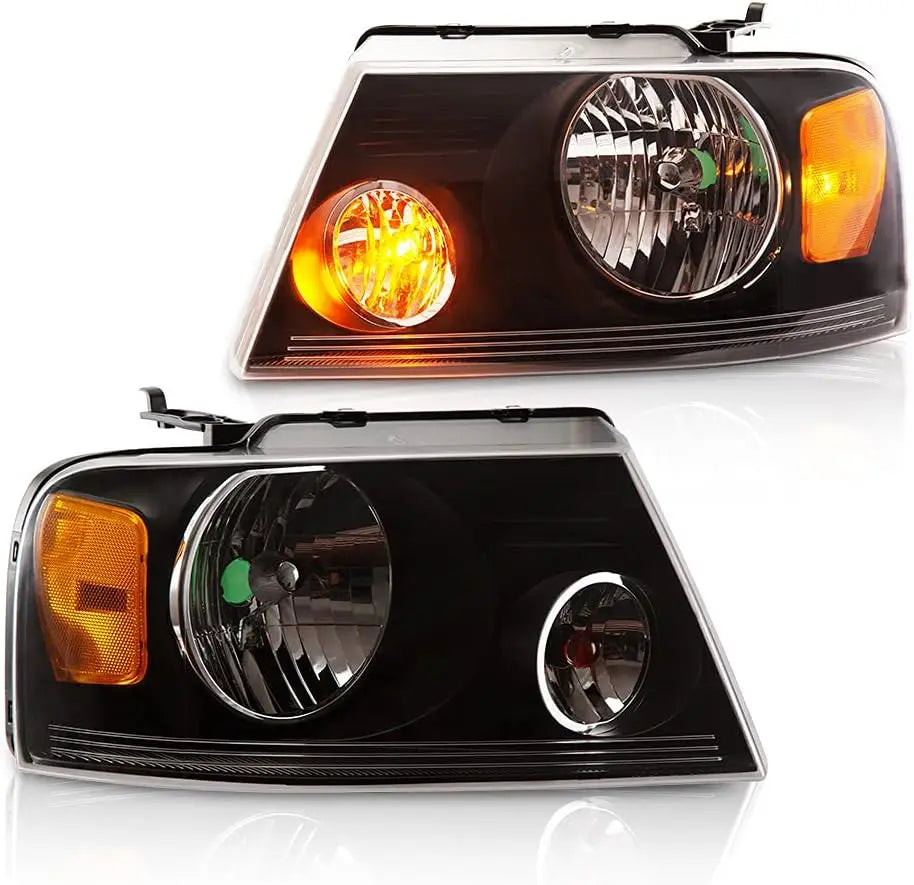 Headlights Assembly Compatible with Ford F-150 Pickup 2004-2008/Lincoln Mark LT 2006-2008 (NOT For 04 F150 Heritage/Flareside Be