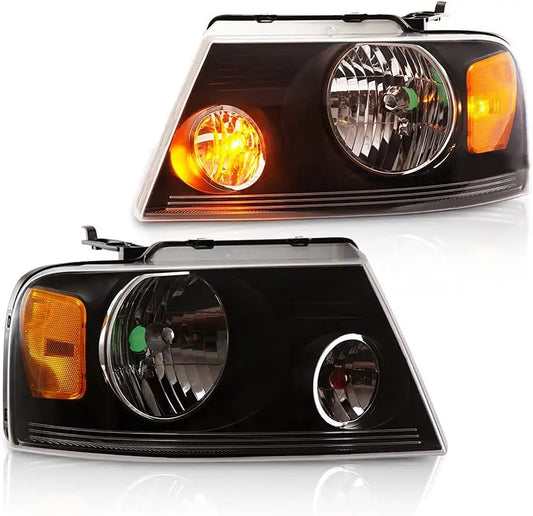Headlights Assembly Compatible with Ford F-150 Pickup 2004-2008/Lincoln Mark LT 2006-2008 (NOT For 04 F150 Heritage/Flareside Be