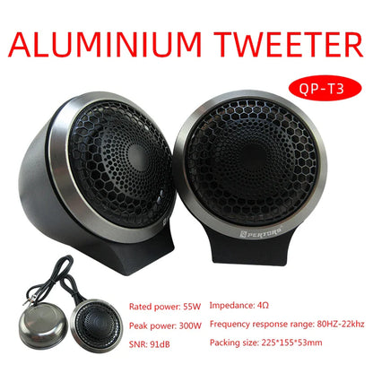 2pcs 300W Soft Ball Balanced Car Audio Speaker Tweeter - Powerful Audio Performance Car Audio Tweeter Car Tweeter Small Tweeter
