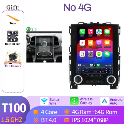 9.7″Android 14 For Renault Koleos Megane 4 Samsung SM6 Talisman 2017-2019 Wireless Apple BT Carplay Car Radio Multimedia
