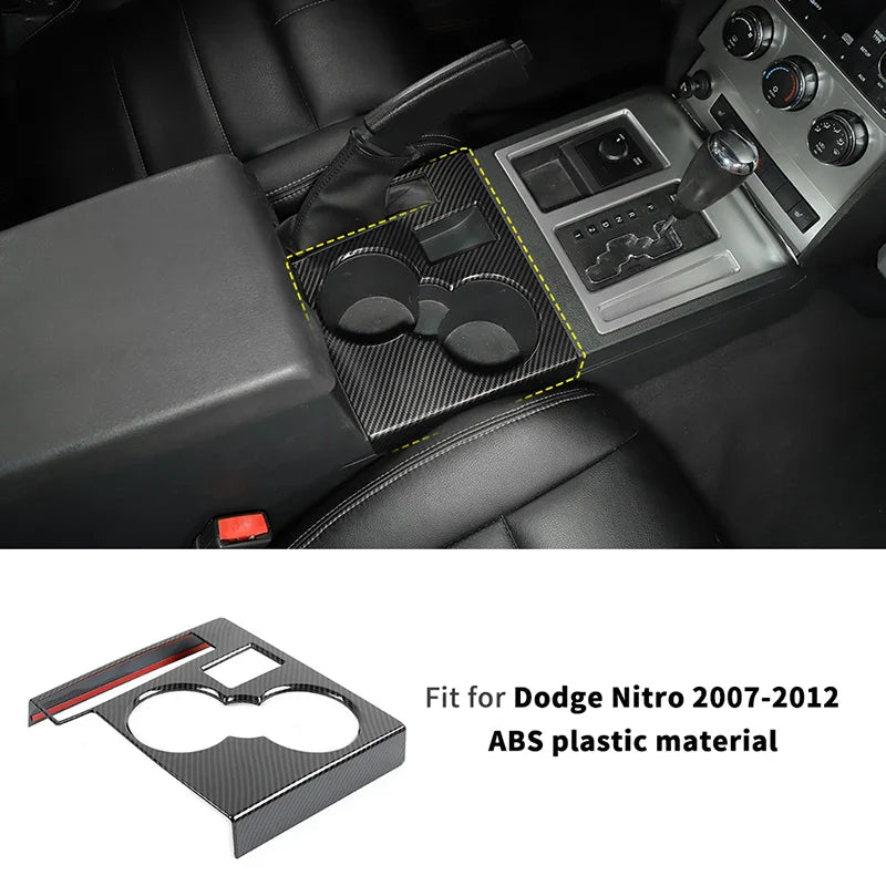ABS Interior Central Control Steering Wheel Reading Light Decoration Cover For Dodge Nitro 2007-2012 Car Interior Accessories