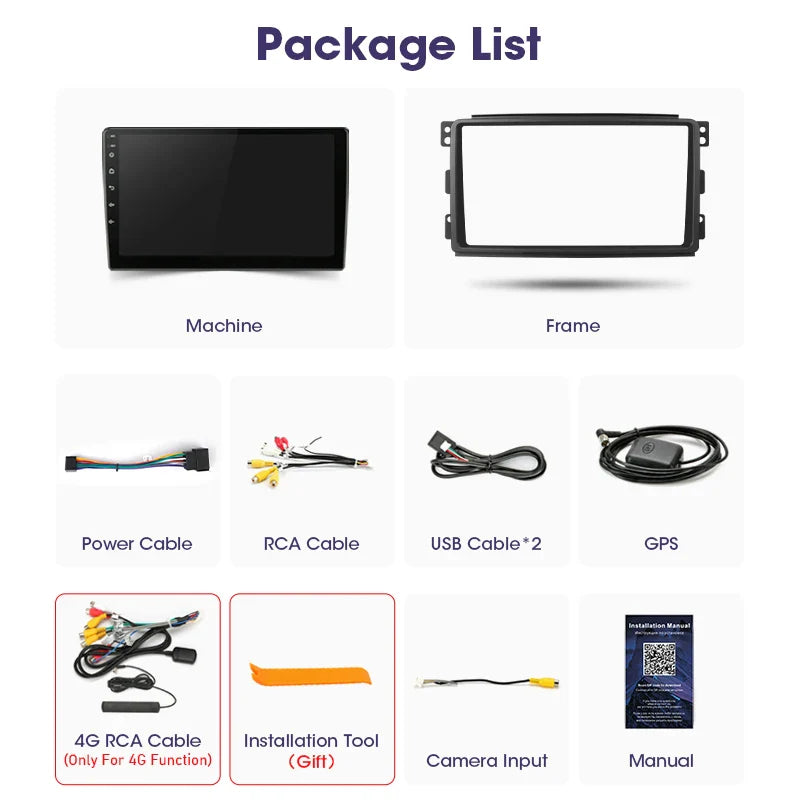 Android 14 Carplay Car Radio Multimedia For Mercedes-Benz Smart Fortwo 451 2005 - 2010 Head Unit GPS Navigation Video DVD Stereo