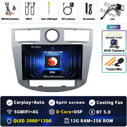 Android 14 Car Radio WiFi+4G For Chrysler Sebring Cirrus 2007 2008 2009 2010 GPS Navigation Auto wireless Carplay Player 2Din BT