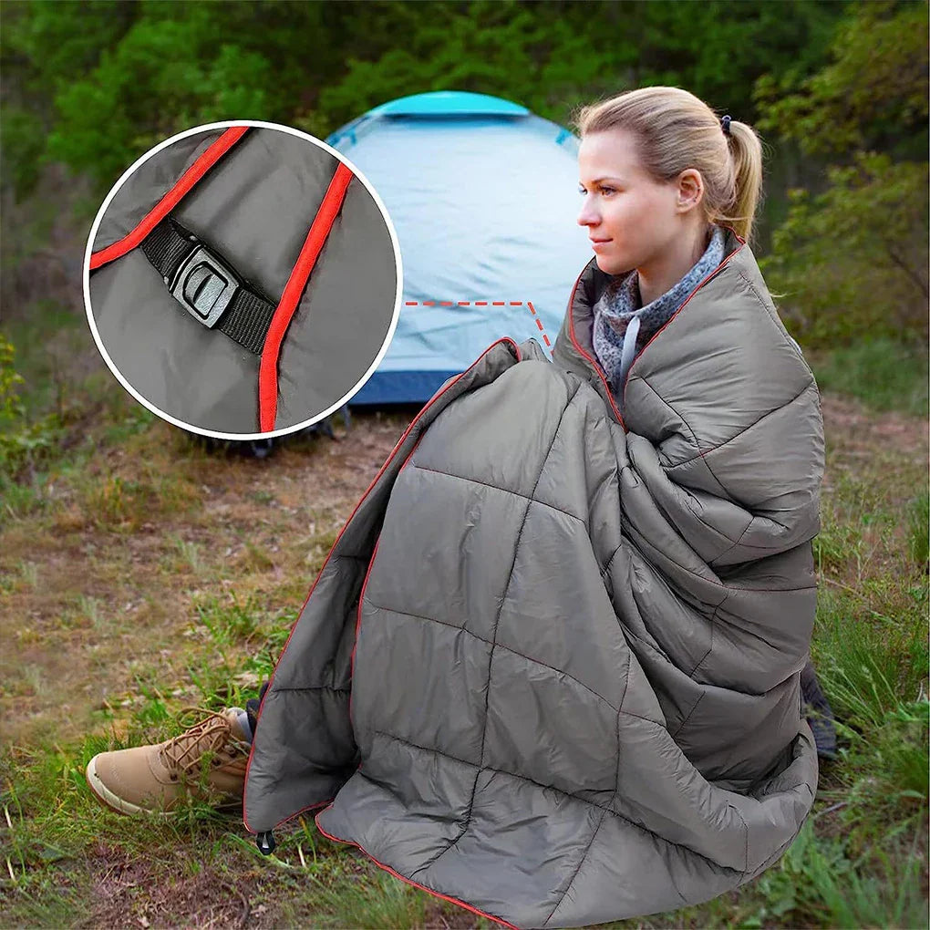 Camping Quilt Portable Camping Accessories Picnic Warm Blanket Travel Sleeping Mattress Travel Mat for Camping Shooting Hunting
