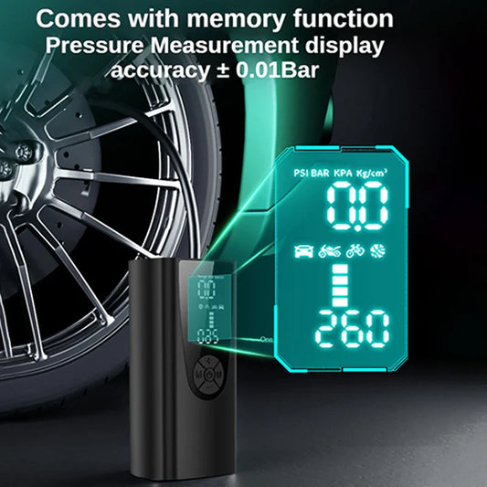 8000mAh Portable Car Air Compressor 12V 150PSI Electric Cordless Tire Inflator Pump for Motorcycle Bicycle Boat AUTO Tyre Balls power tools