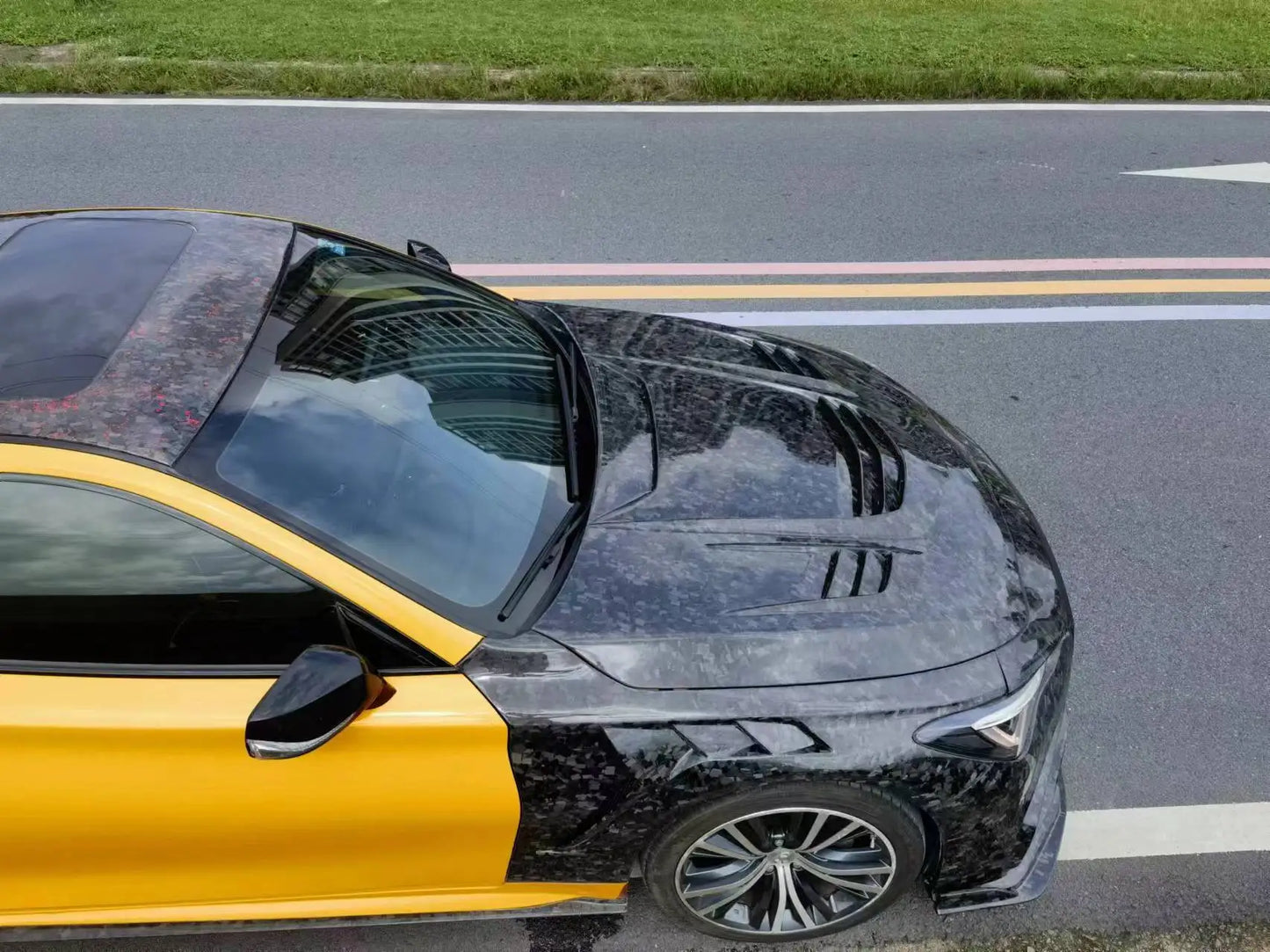 MRD Q60 Carbon Fiber Body Kits for Infiniti Q60 Carbon Hood Bumper Front Lip Fender Spoiler Trunk Diffuser