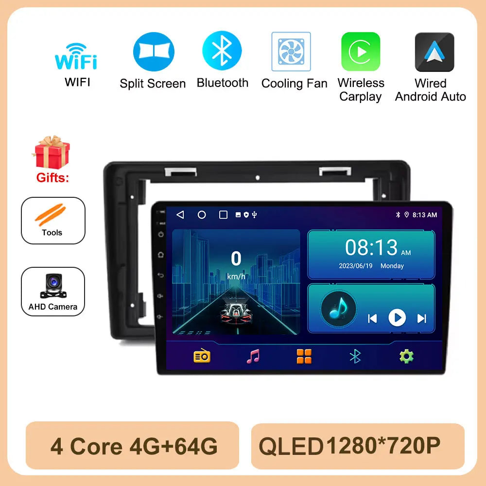 Car radio Android Auto Wireless Carplay For Citroen C2 C3 2001 2002 2003 - 2010 Multimedia Player GPS Navigation 4G Touch Screen