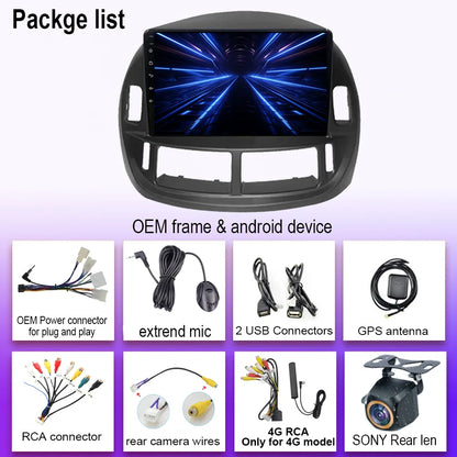 Android 14 Car For Toyota Previa ESTIMA ACR30 Tarago 2002-2006 QLED Stereo Radio Multimedia Player Head Unit GPS 4G BT Carplay