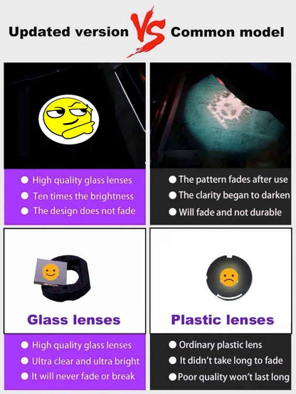 LED Car Welcome Laser Light For Rolls Royce Phantom Cullinan Ghost Spectre Wraith Projector Shadow Icon Decorative Lamp HD Glass