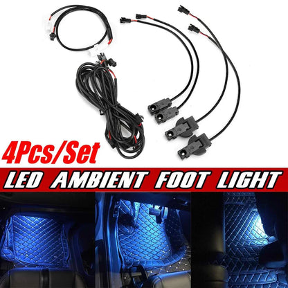 Car Interior Lights LED Decorative Atmosphere Floor Light for Toyota Camry 2019 2020 2021 Neon Wire Strip Blue Ambient Lamp
