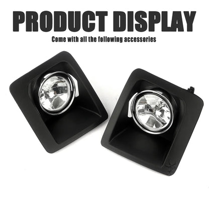 Front Bumper Fog Lamp Upgrade Kit FOR GMC Sierra 1500 2014-2015 Version Additional Foglight Set