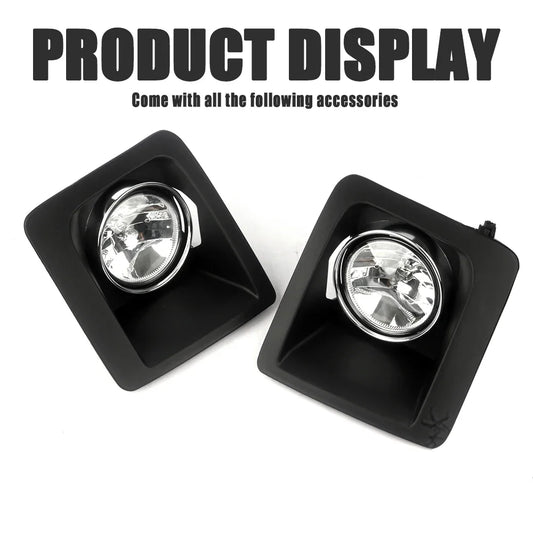 Front Bumper Fog Lamp Upgrade Kit FOR GMC Sierra 1500 2014-2015 Version Additional Foglight Set