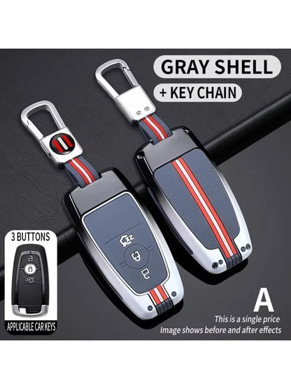 Zinc Alloy Car Key Cover Protective Shell For Ford Fusion Mondeo Mustang Explorer Edge EcoSport For Lincoln Mondeo MKC MKZ MKX